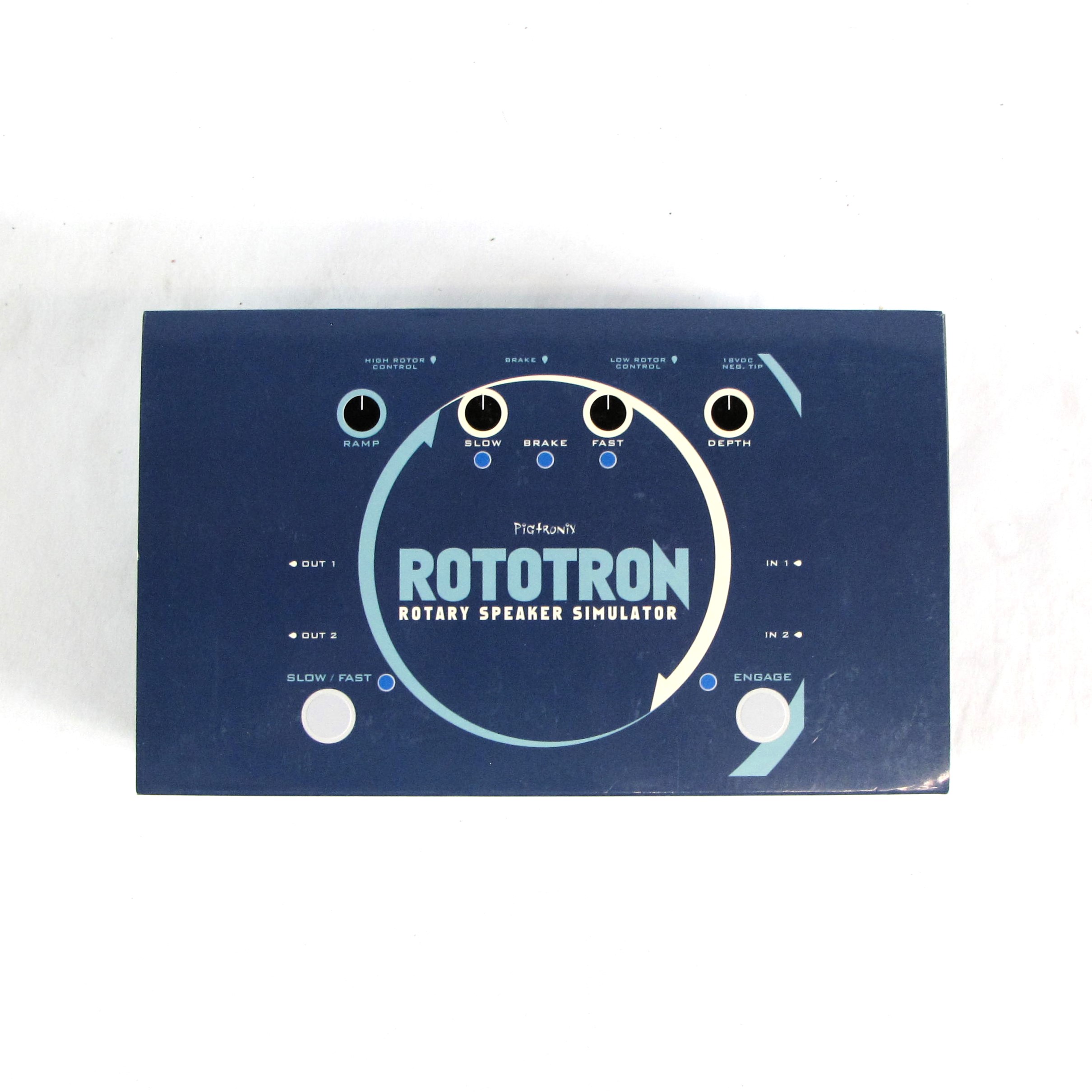 PIGTRONIX ROTOTRON ROTARY SPEAKER EFFECT W/ POWER SUPPLY AND BOX