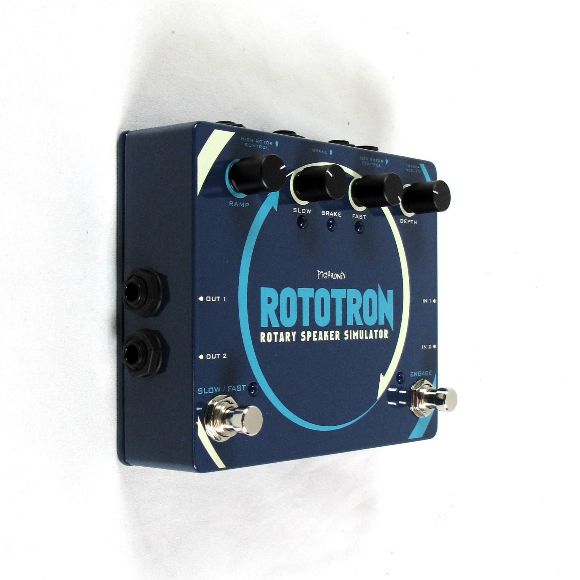 PIGTRONIX ROTOTRON ROTARY SPEAKER EFFECT W/ POWER SUPPLY AND BOX