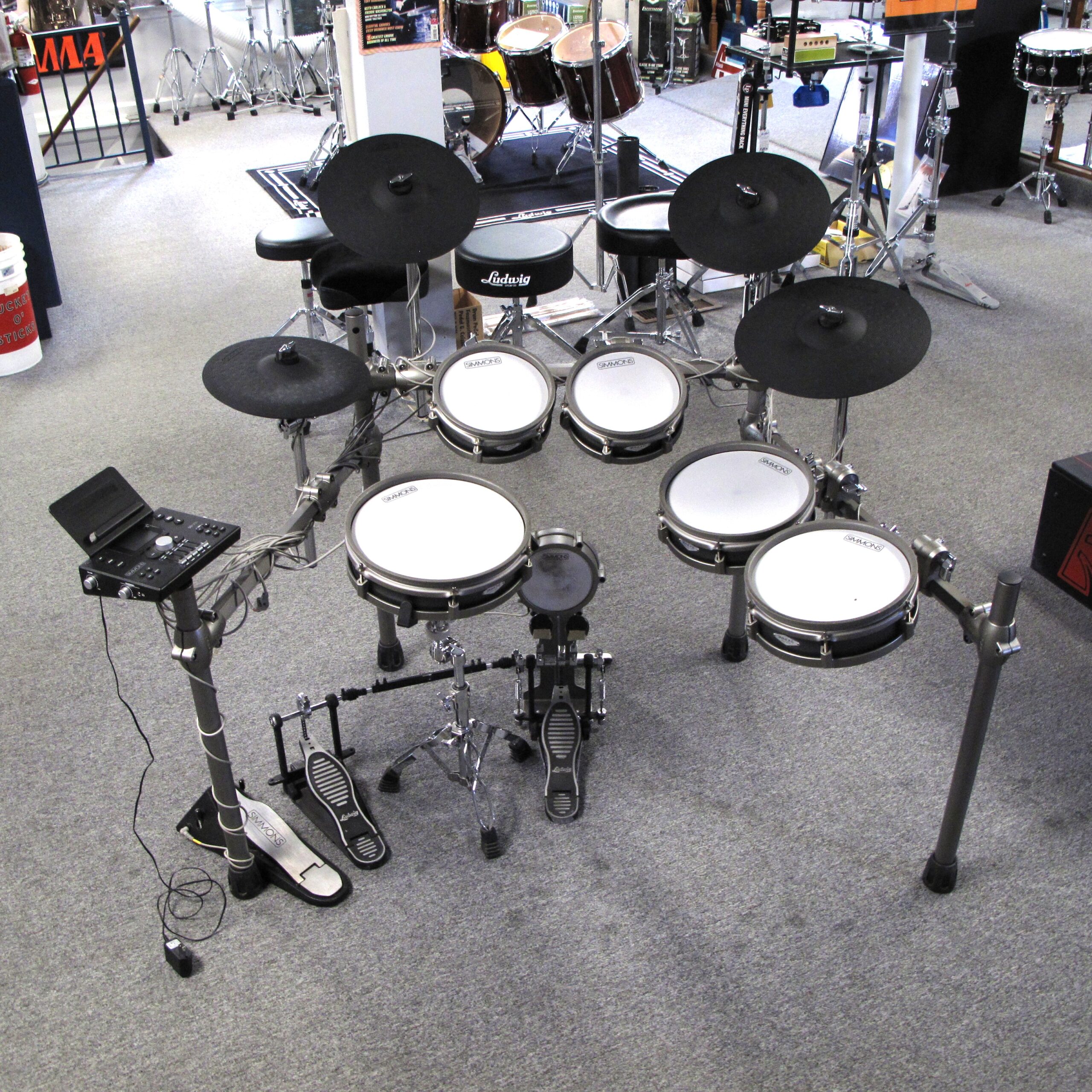 Simmons SD1250 Electronic Drum Set Used
