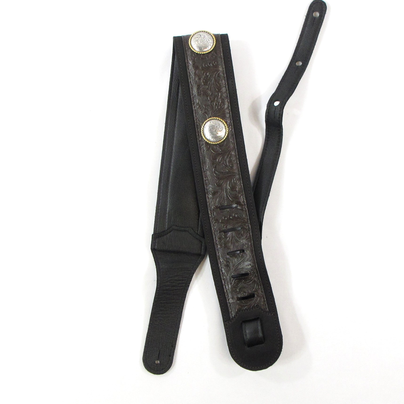 taylor grand pacific 3 inch nickel concho leather strap