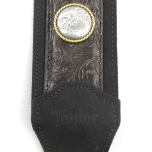 taylor grand pacific 3 inch nickel concho leather strap