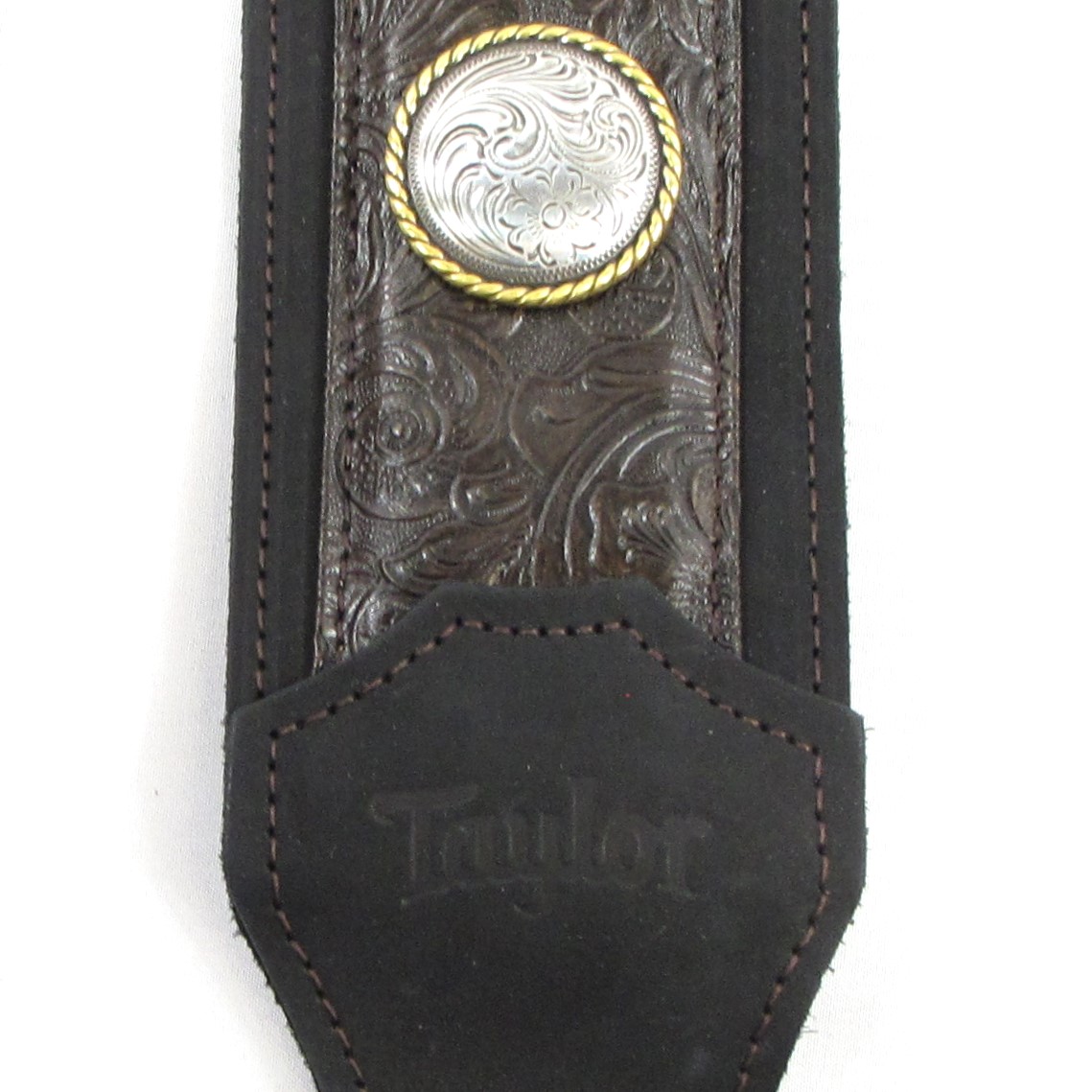 taylor grand pacific 3 inch nickel concho leather strap