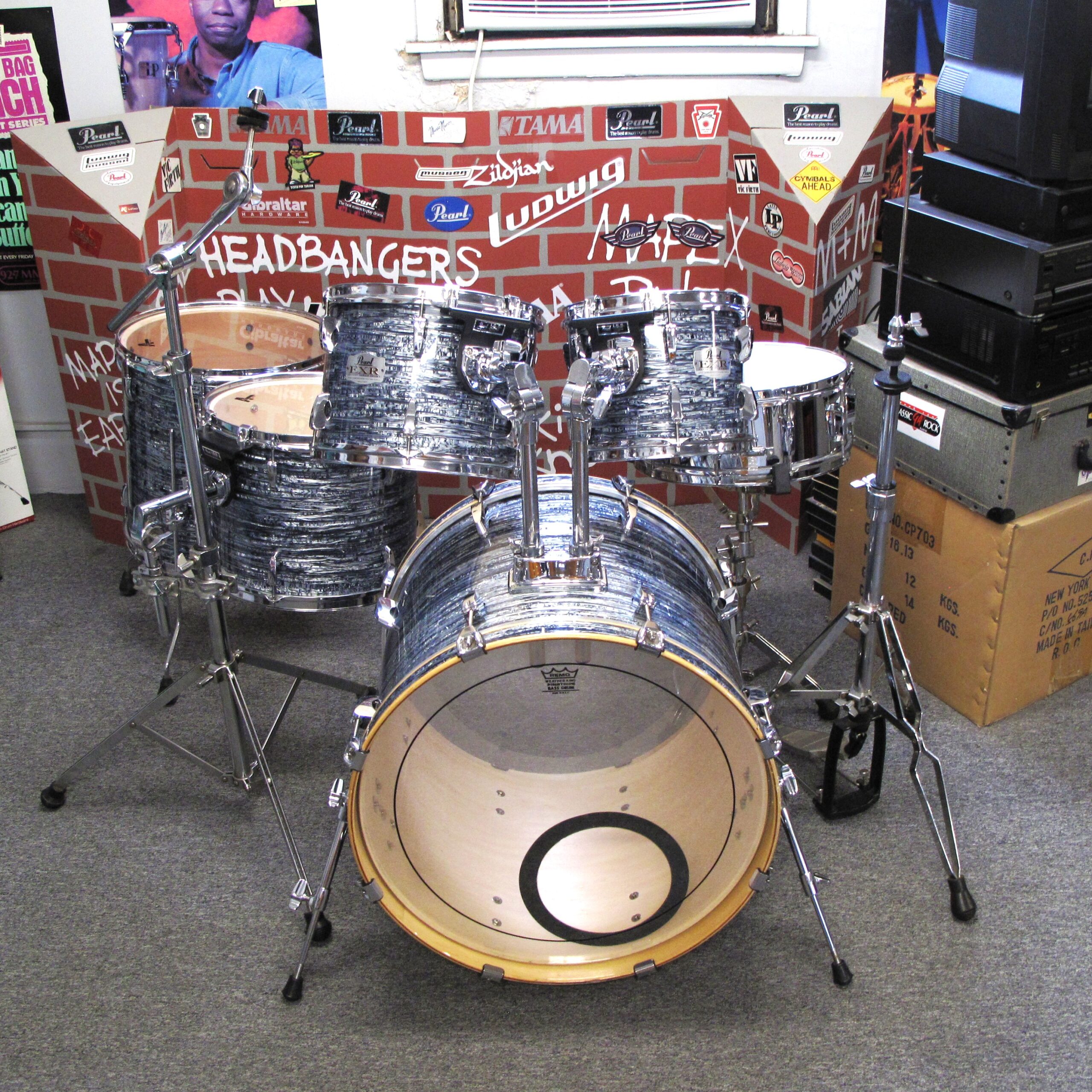 pearl export 6 piece drum set