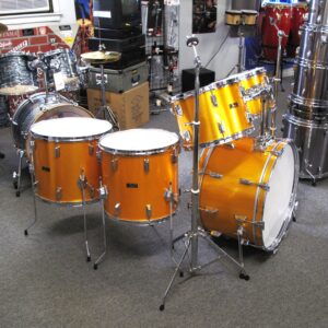pearl wood fiberglass 5 piece drum shell pack