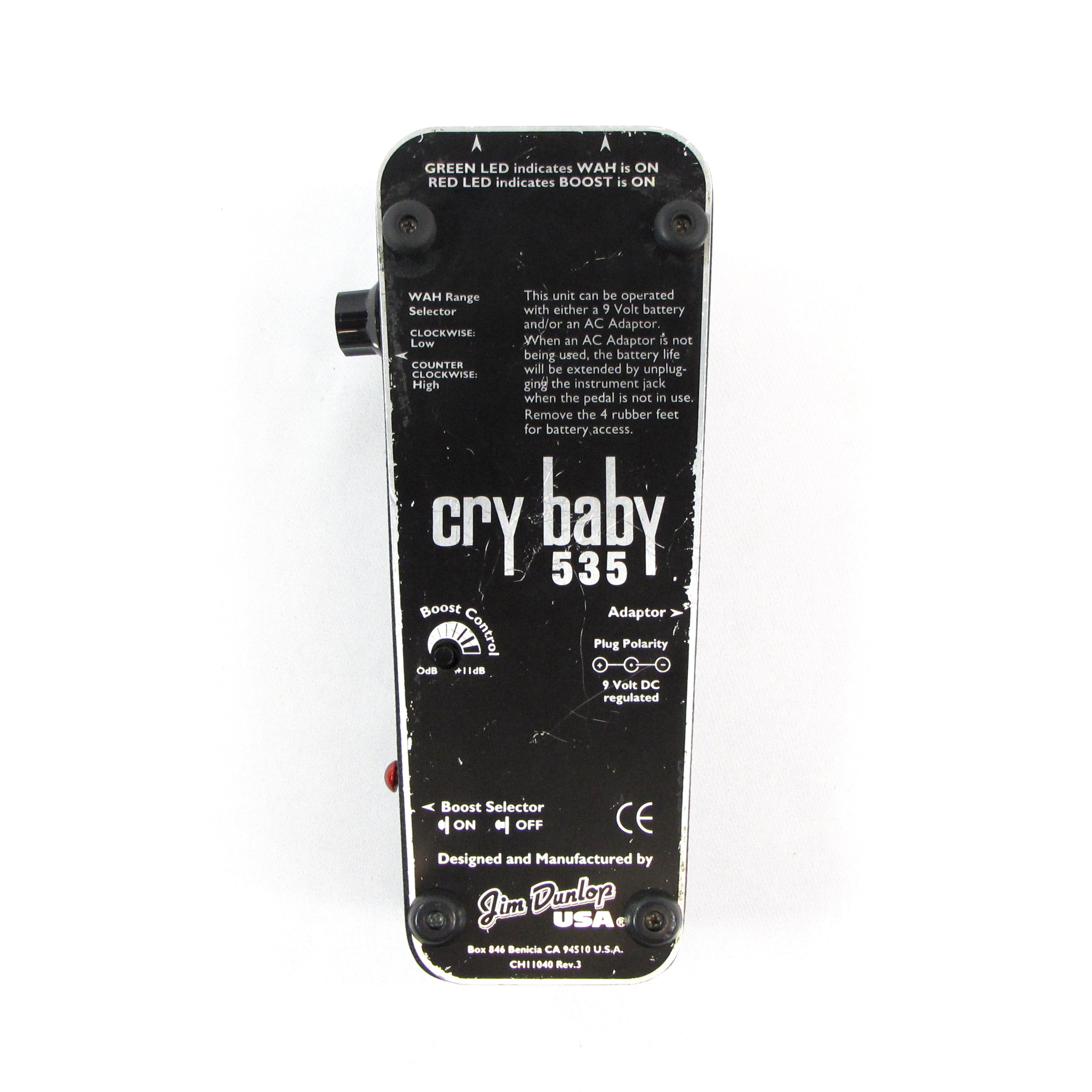 dunlop bb535 cry baby wah