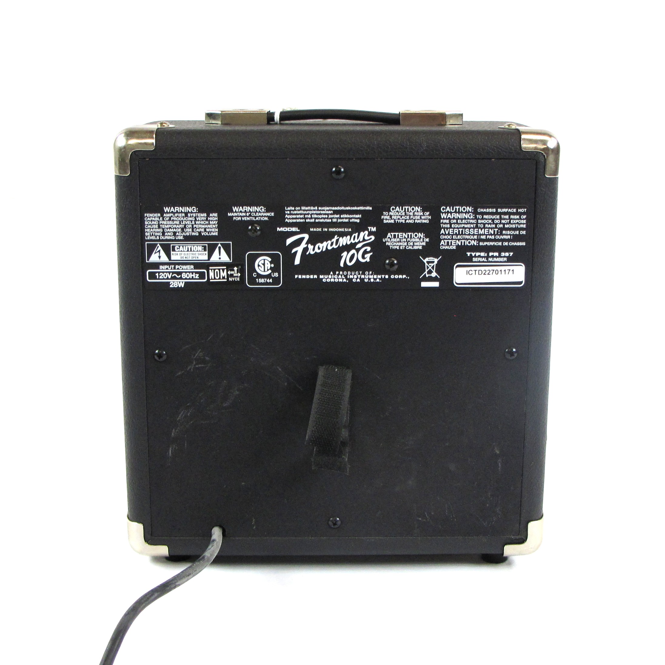 squier frontman 10g combo amplifier