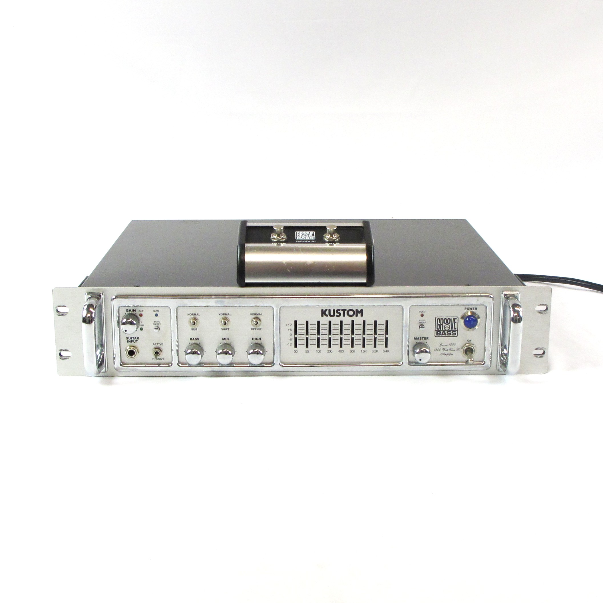 kustom groove 1200 bass amplifier head
