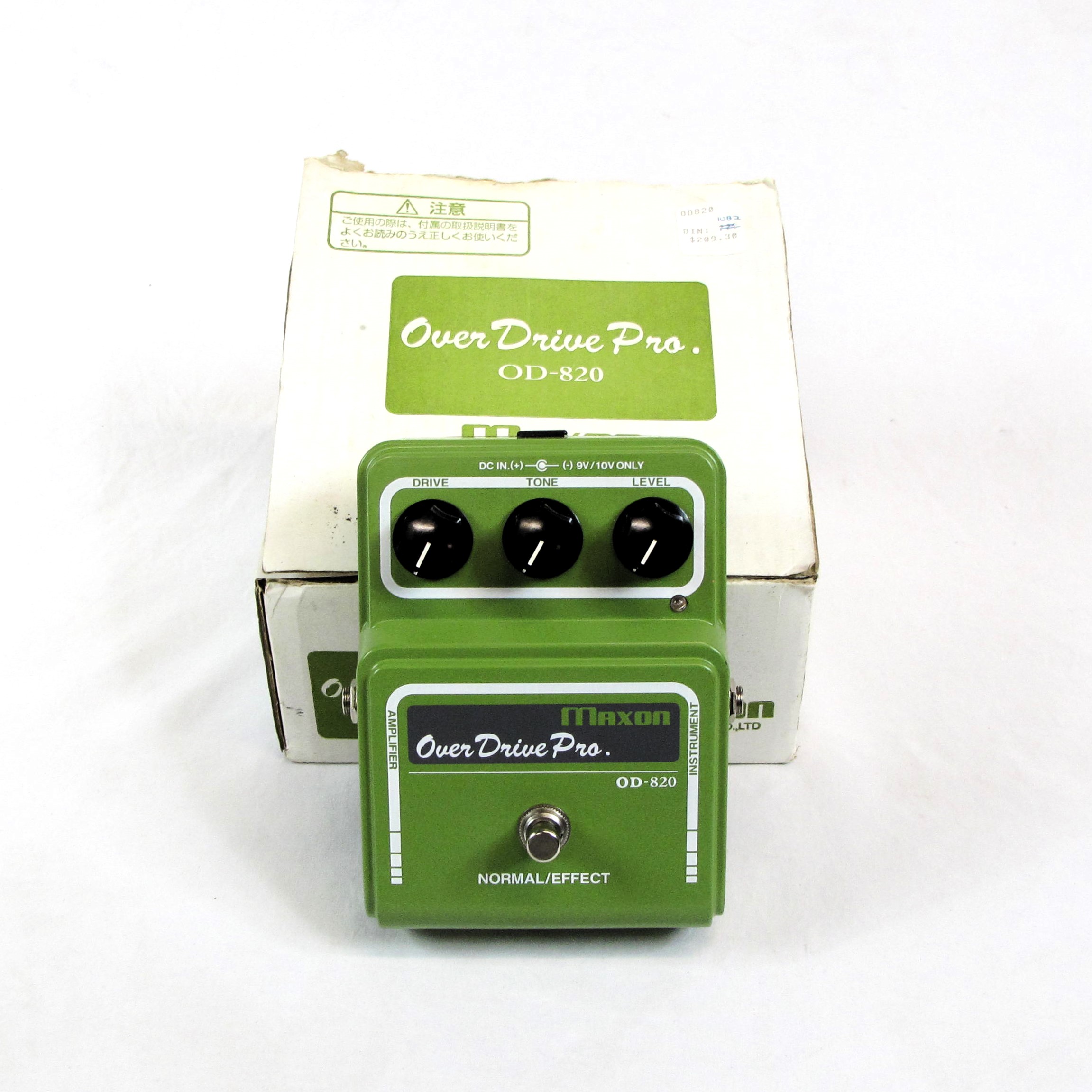 MAXON OD820 OVERDRIVE PRO W/ POWER SUPPLY AND BOX