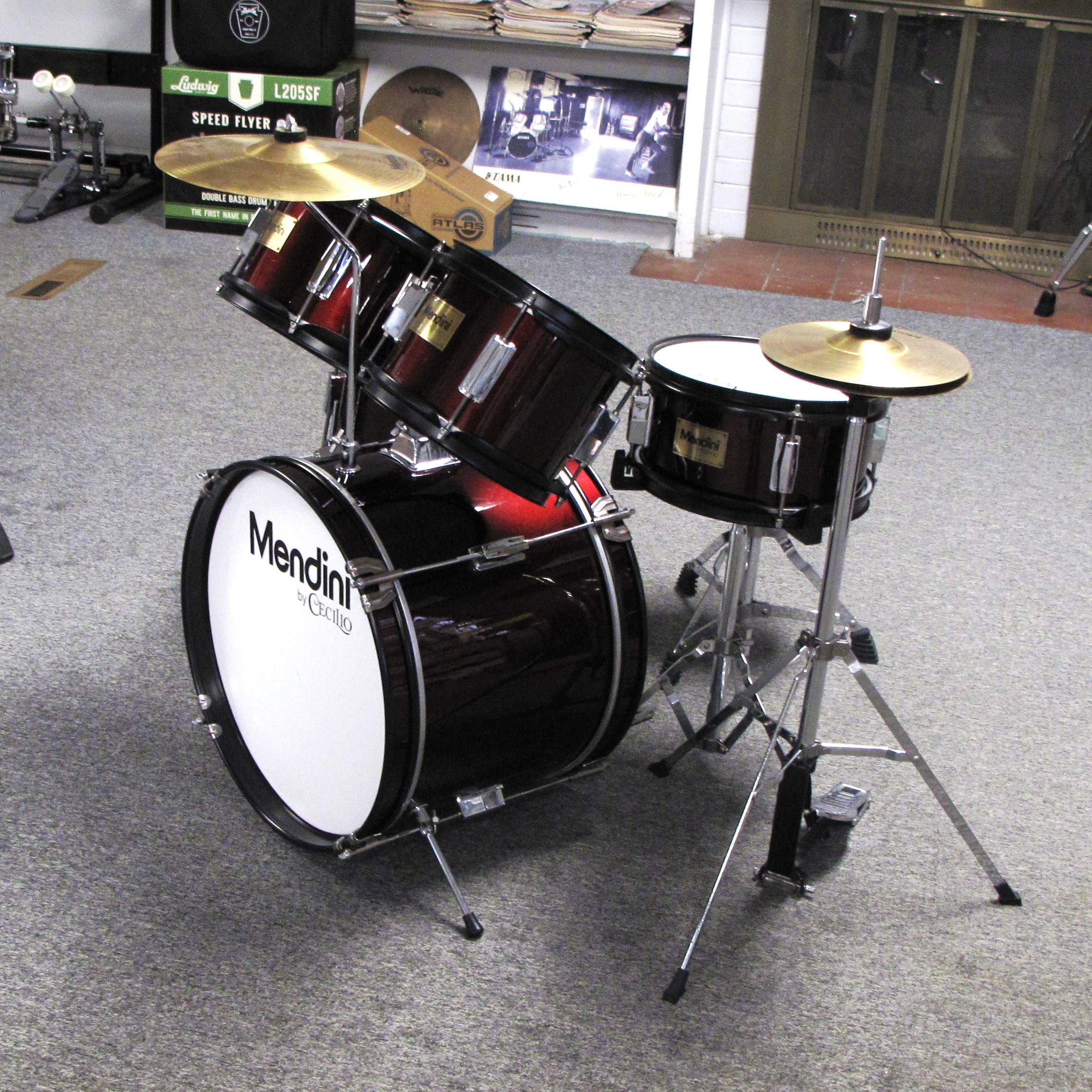 mendini junior drum set
