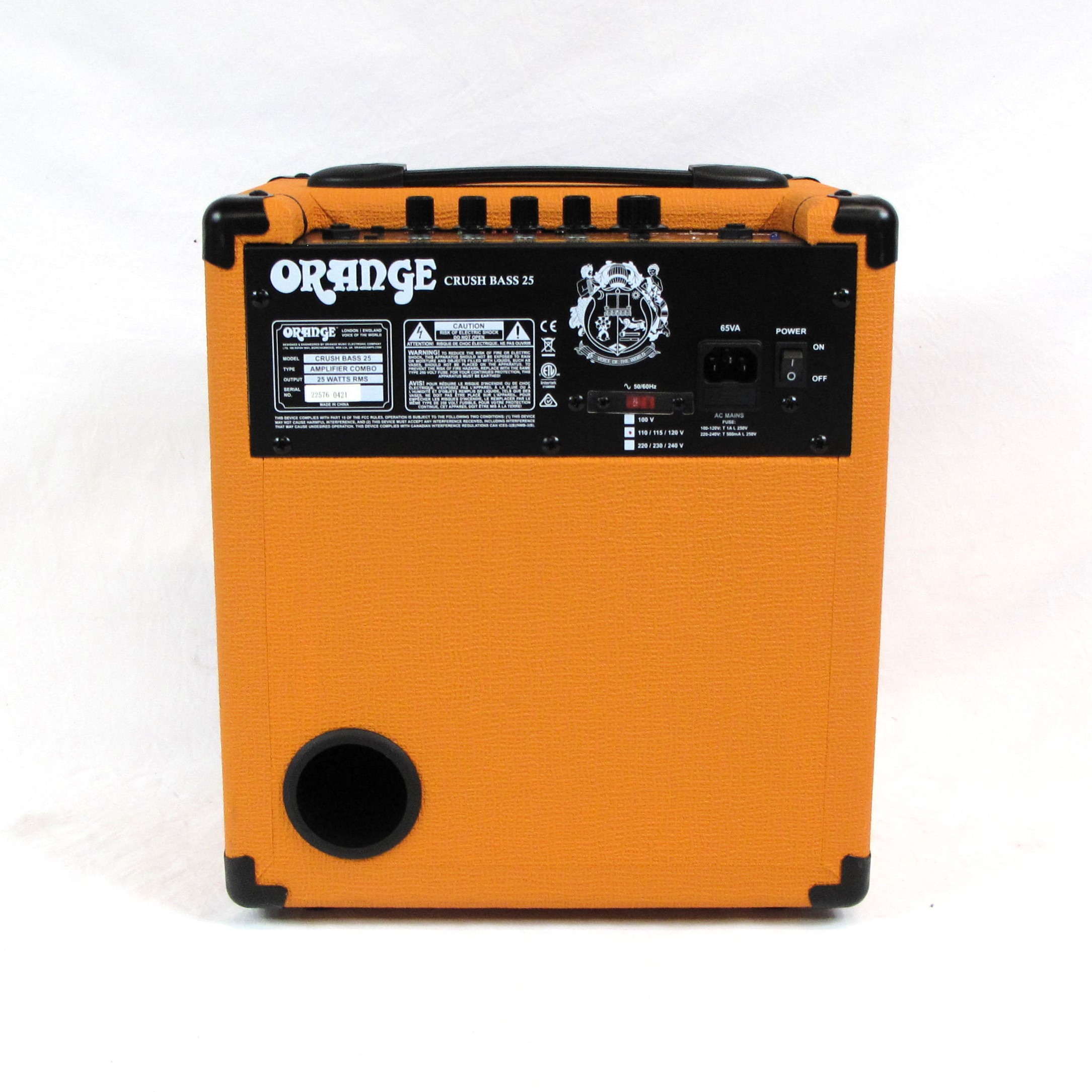 ORANGE CRUSH BASS 25 COMBO AMPLIFIER