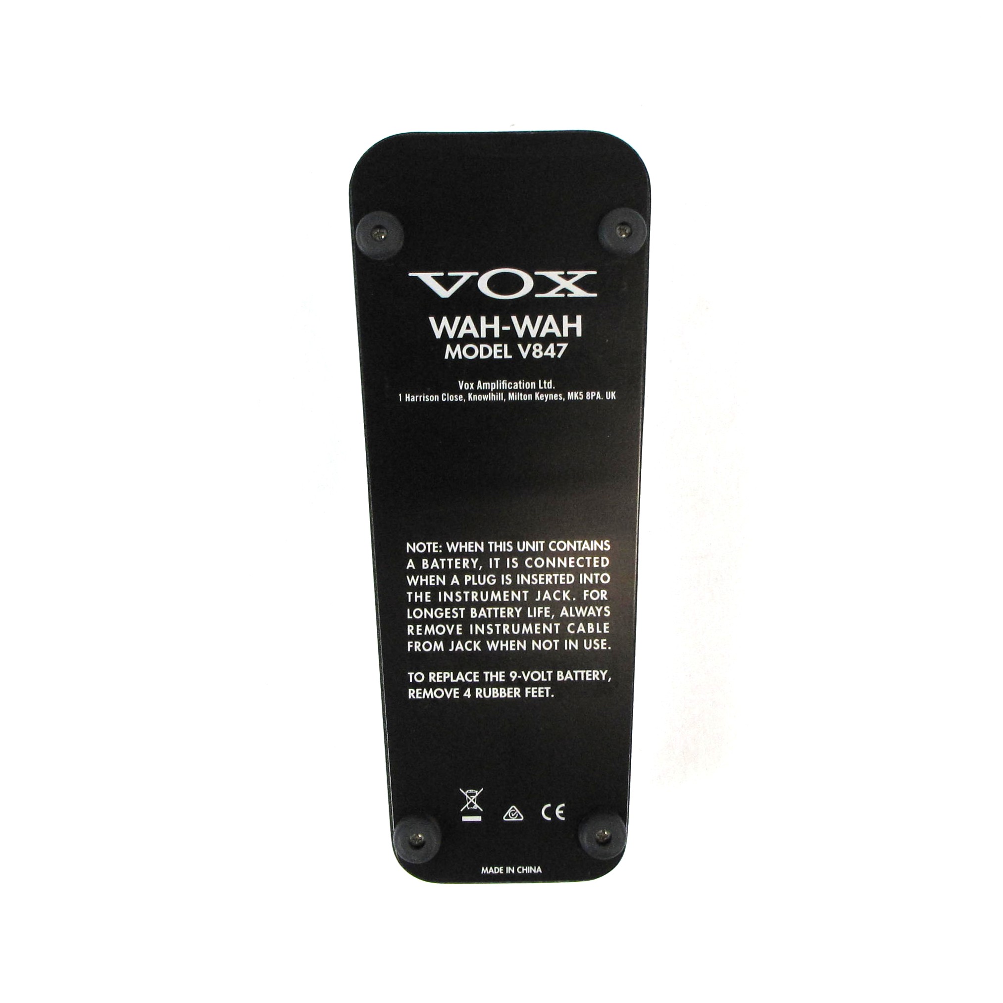 Vox V847 Wah Pedal Used