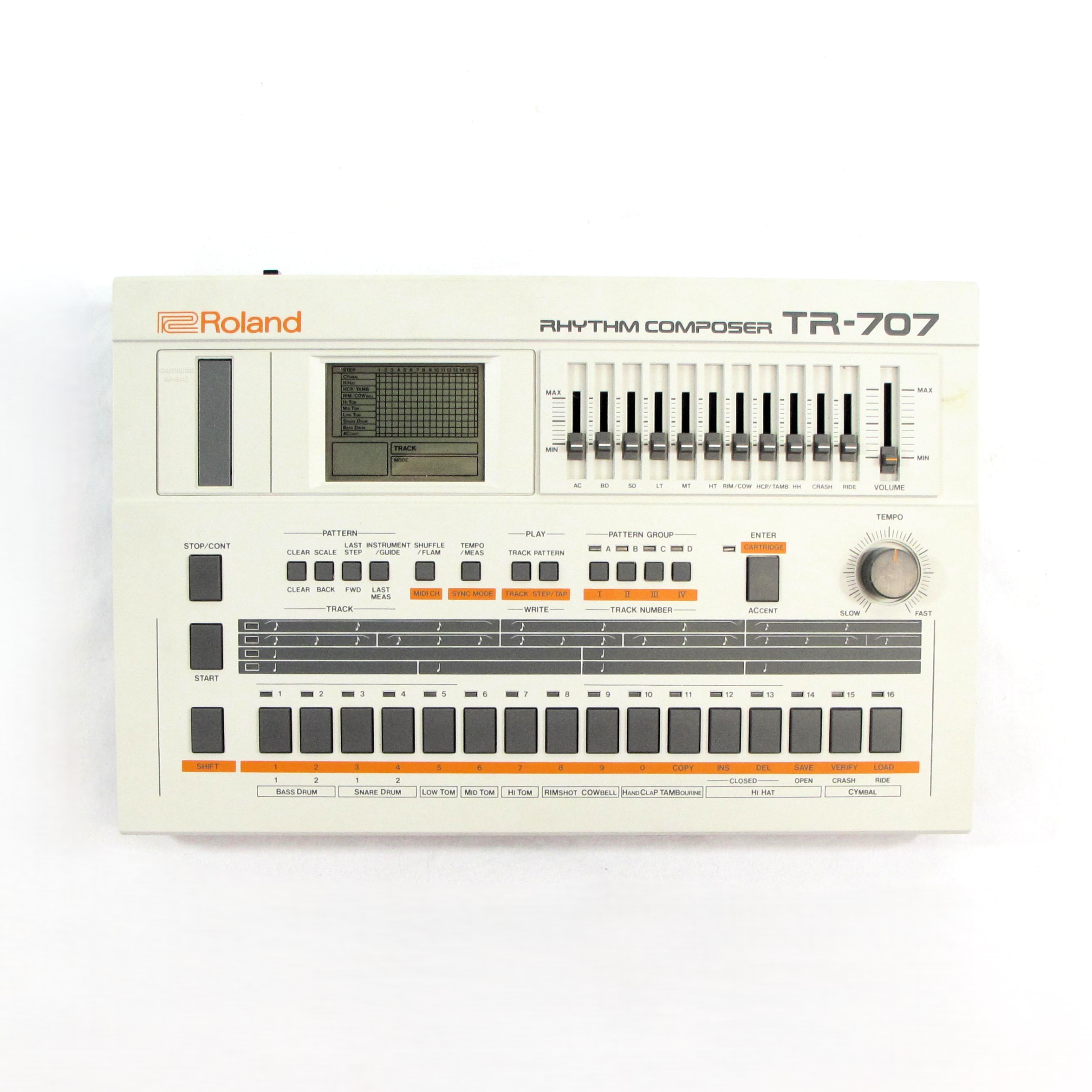 Roland TR-707 リズムマシン Roland TR-707 Rhythm Composer Drum Machine - 1985 Vintage