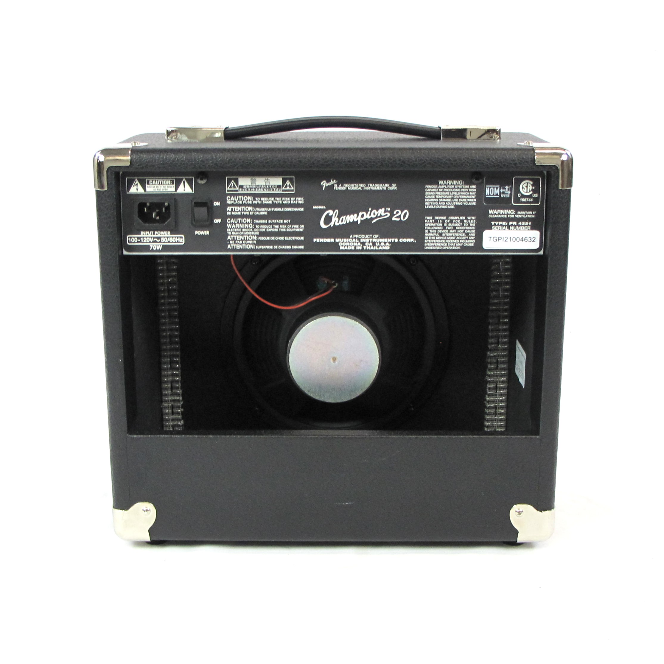 Fender Champion 20 Combo Guitar Amplifier Used