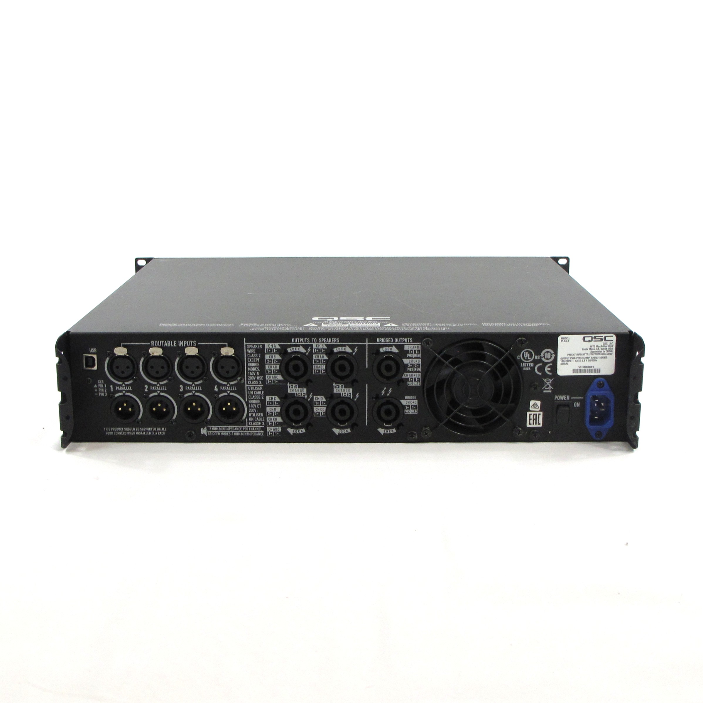 QSC PLD4.3 Power Amplifier Used